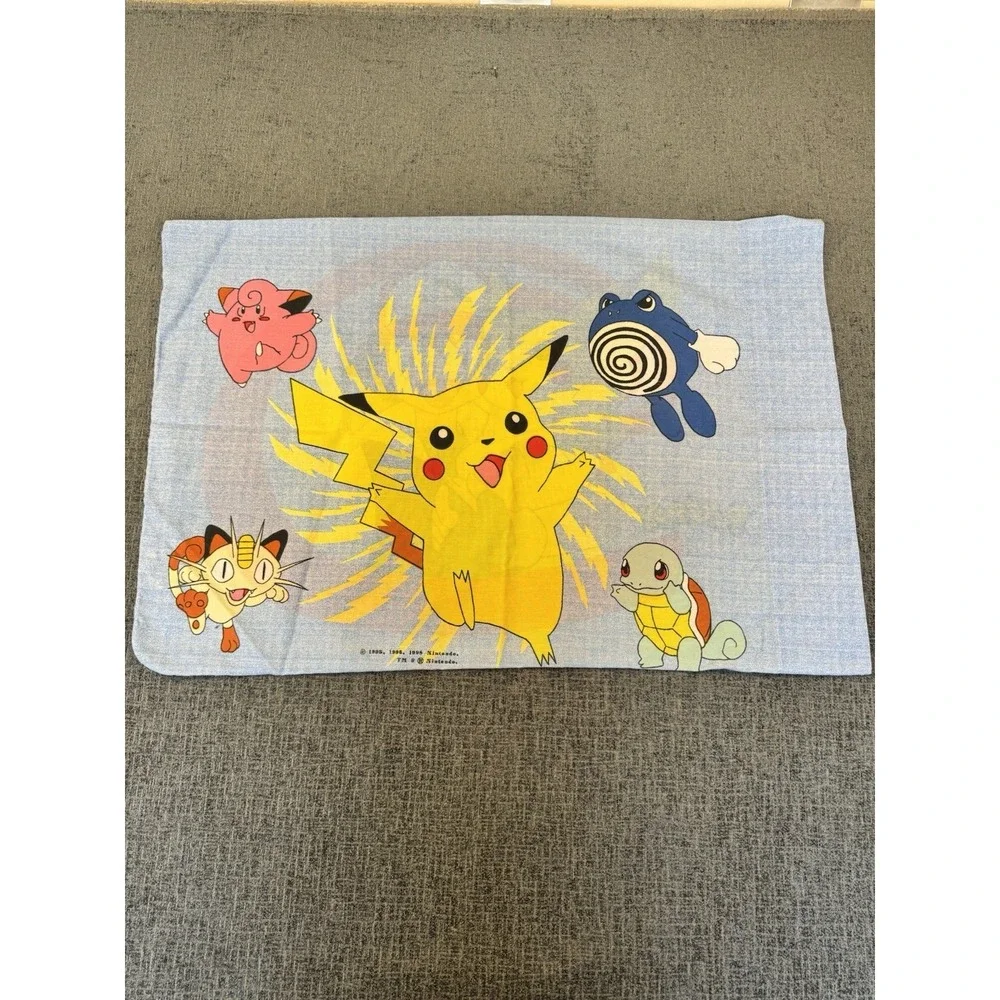 Pokemon Ash & Pikachu Double Sided Pillowcase 19x28